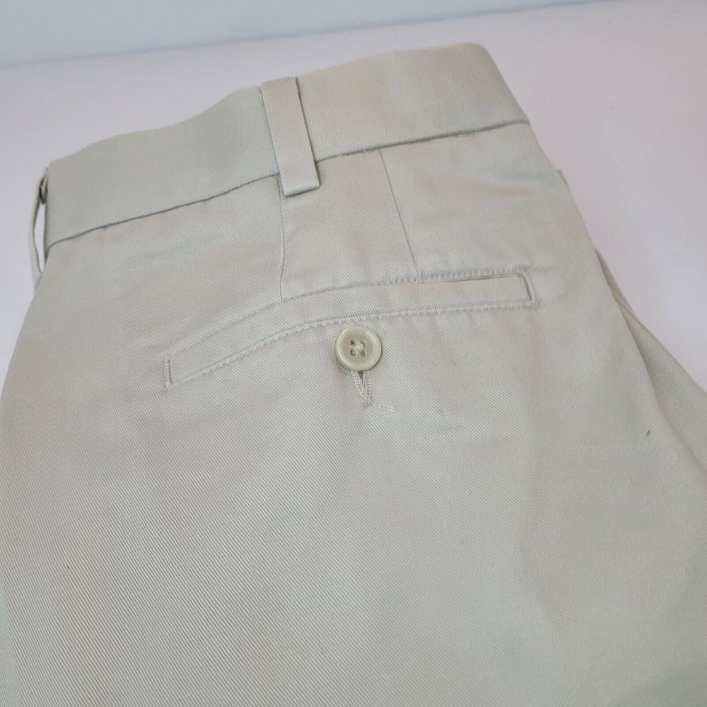 SAVANE Men's Comfort Waist Tailored 2U Chino Pants Khaki Tan 34x34
